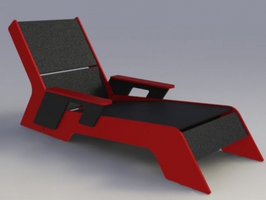 Amazon Lounger - recycled plastic designer